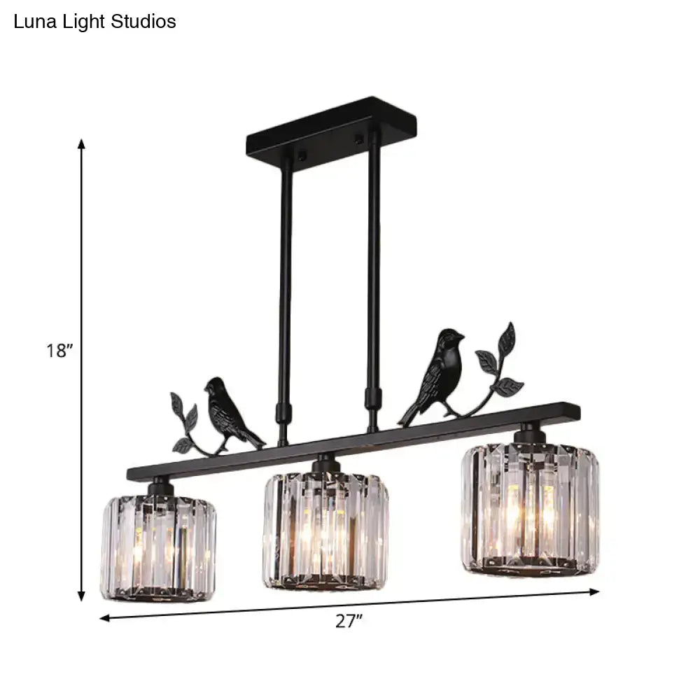 Crystal Drum Pendant Light