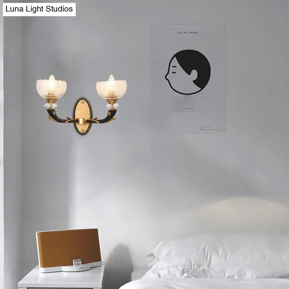 Black Gold Branch Sconce