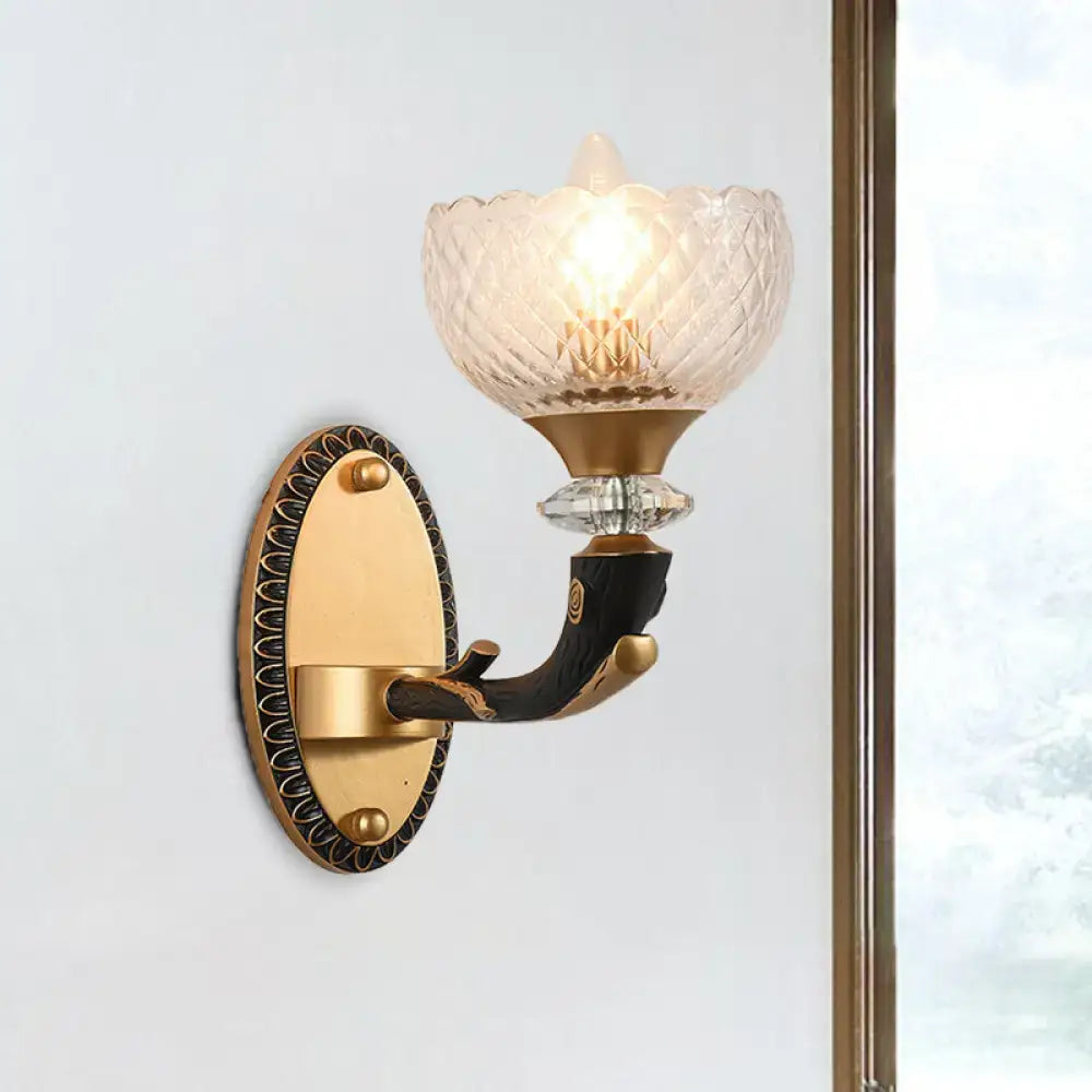 Black Gold Branch Sconce