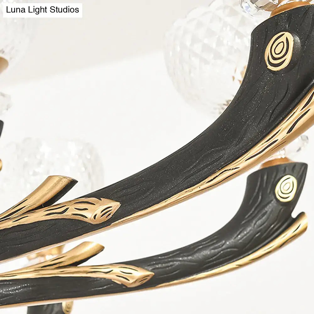 Black Gold Branch Sconce