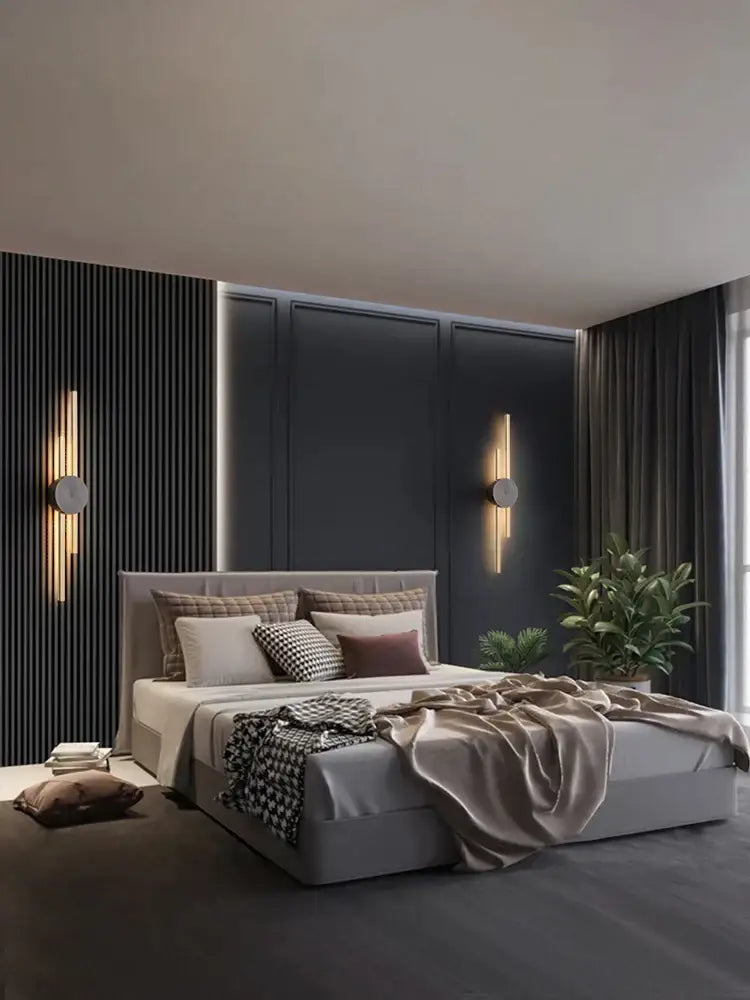 Black Gold Copper Sconce