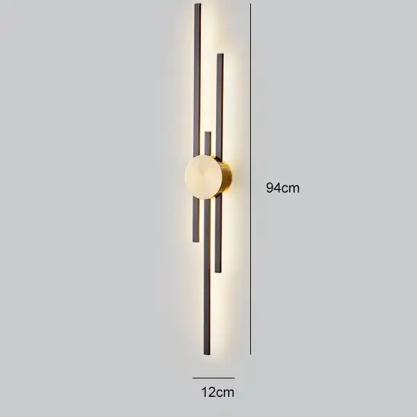 Black Gold Copper Sconce