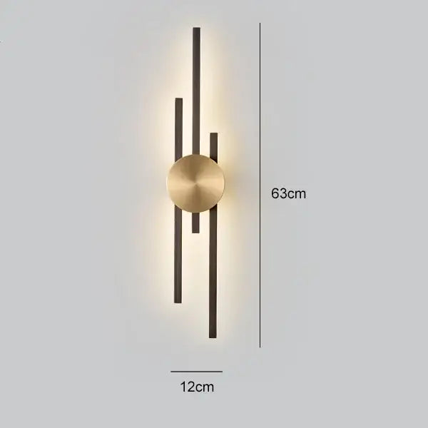 Black Gold Copper Sconce