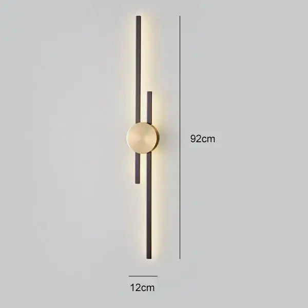 Black Gold Copper Sconce