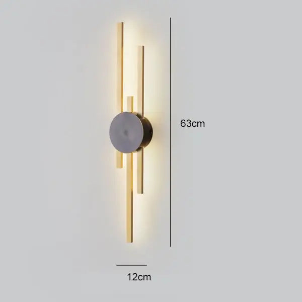 Black Gold Copper Sconce