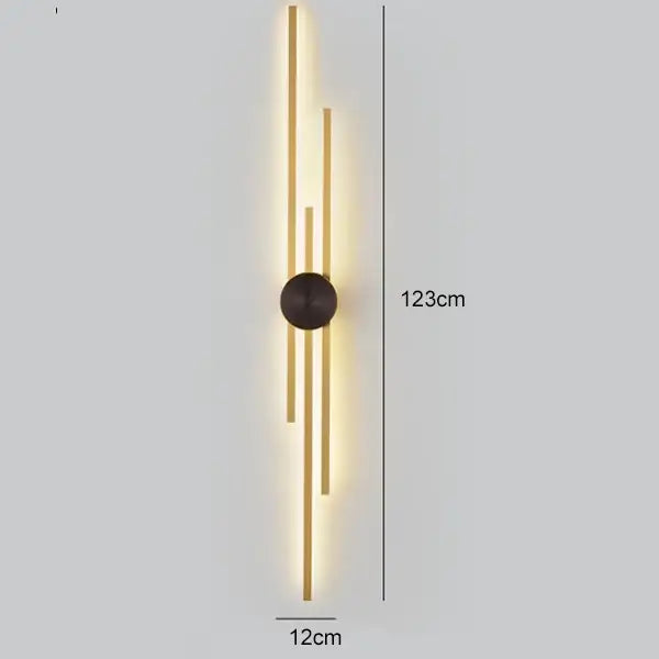 Black Gold Copper Sconce