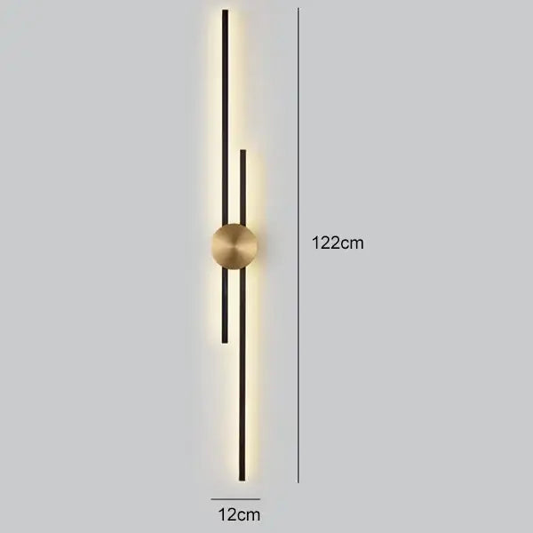 Black Gold Copper Sconce