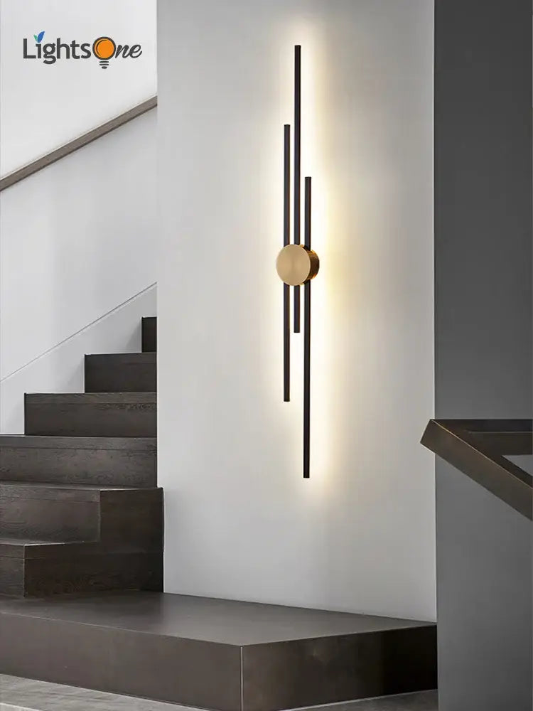 Black Gold Copper Sconce