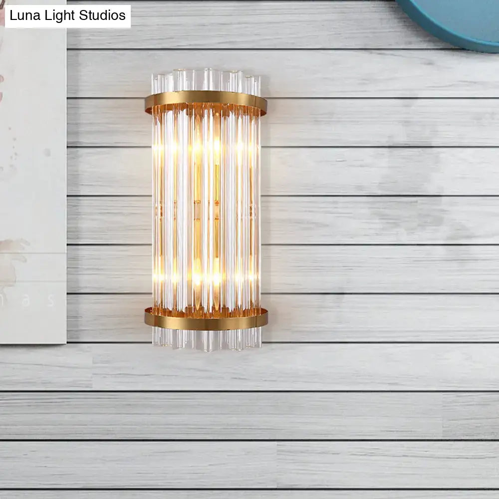 Black Gold Rod Wall Sconce