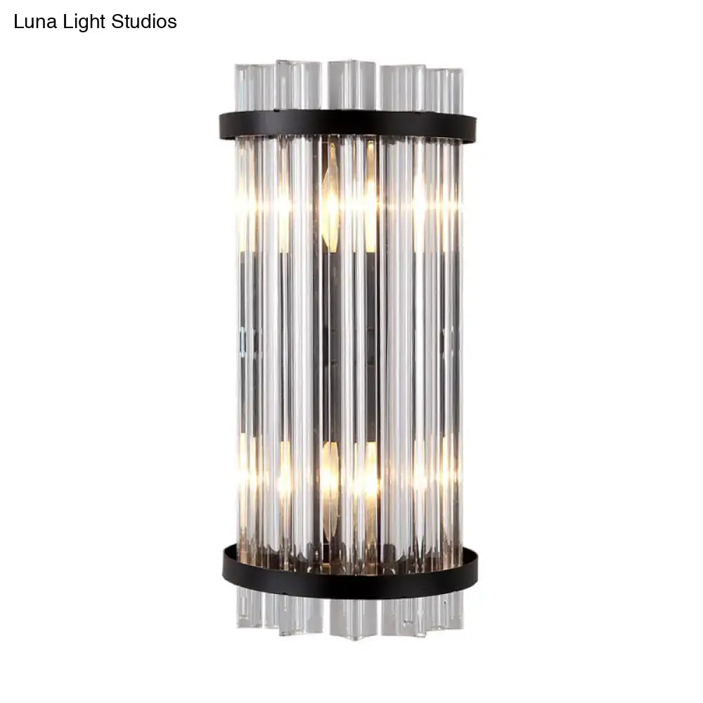 Black Gold Rod Wall Sconce