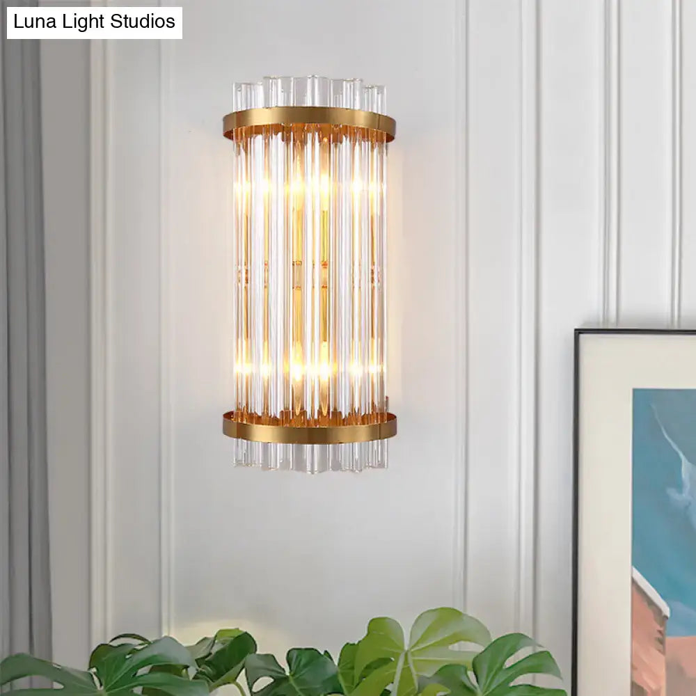 Black Gold Rod Wall Sconce