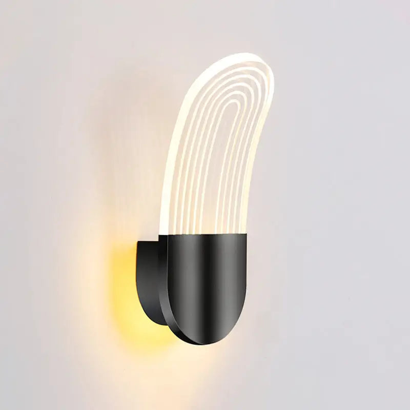 Gold Curved LED Sconce