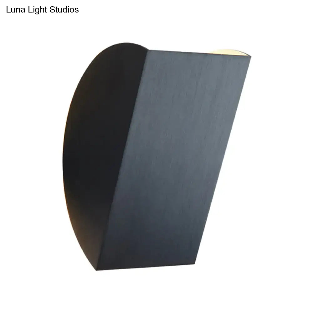 Black Gold Semicircle Wall Sconce