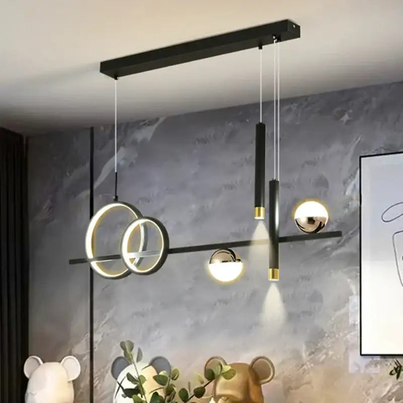 Gold LED Kitchen Chandelier