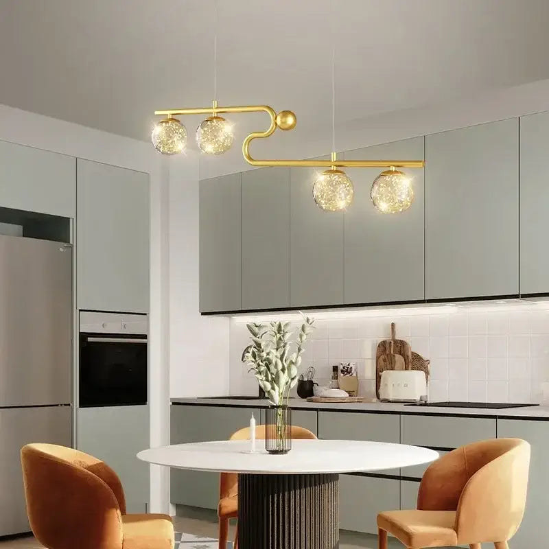 Glass Ball Pendant Light Star or White Glass