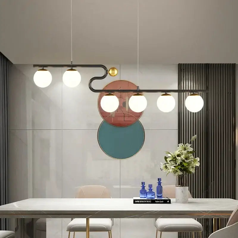 Glass Ball Pendant Light Star or White Glass