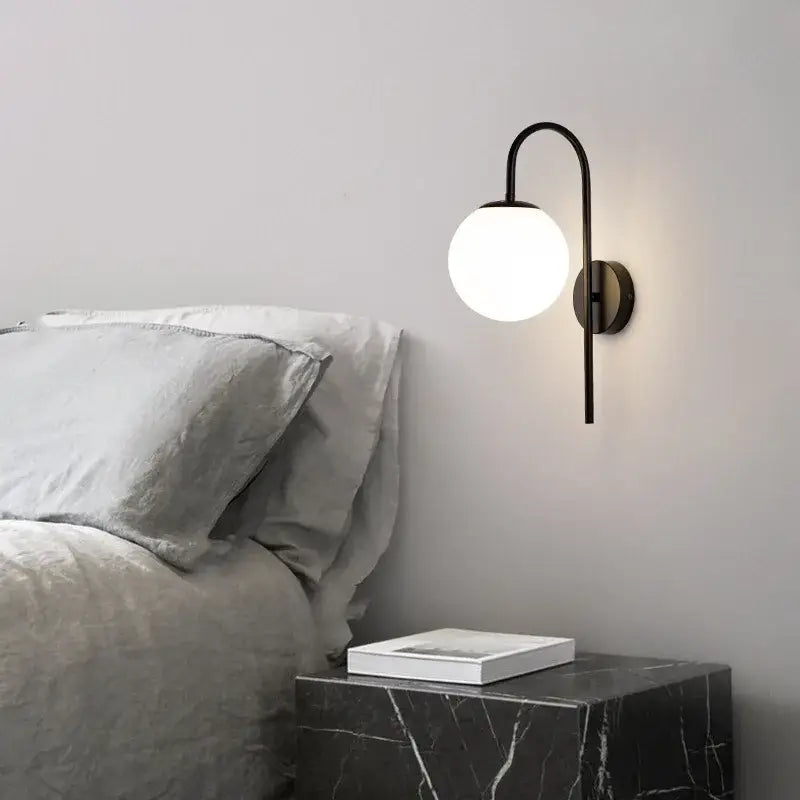 Gold Glass Corridor Wall Lamp