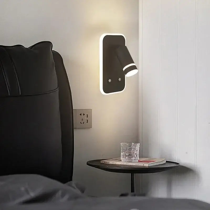 Black USB Reading Wall Lamp