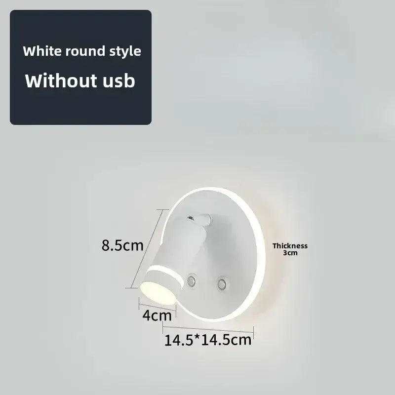 Black USB Reading Wall Lamp