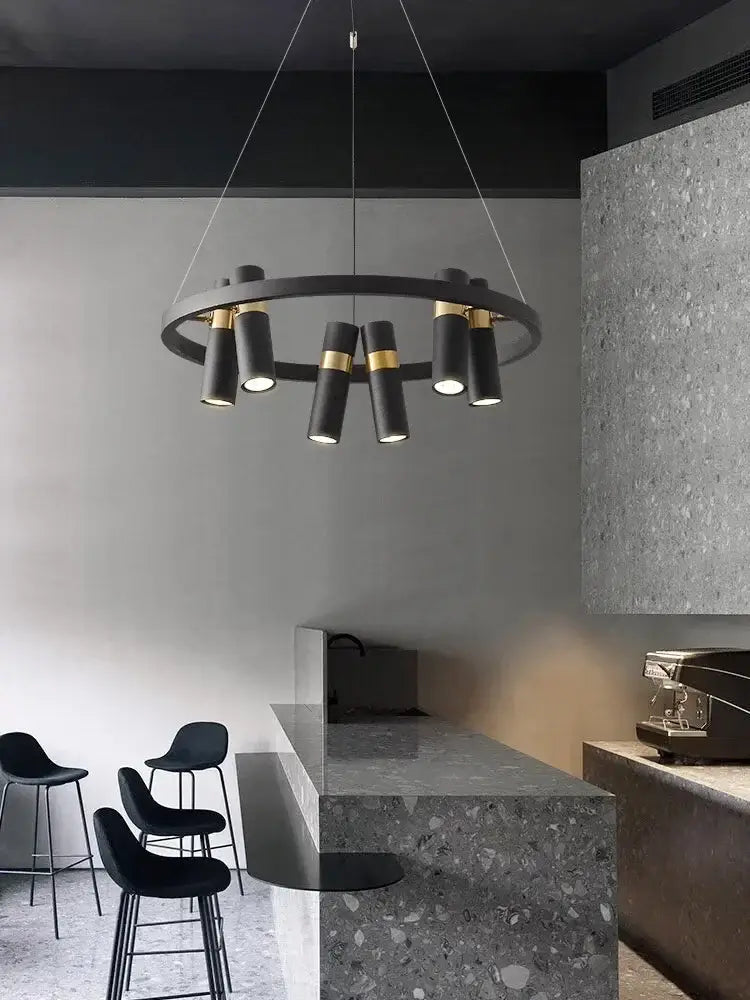 Black Circle Pendant Light