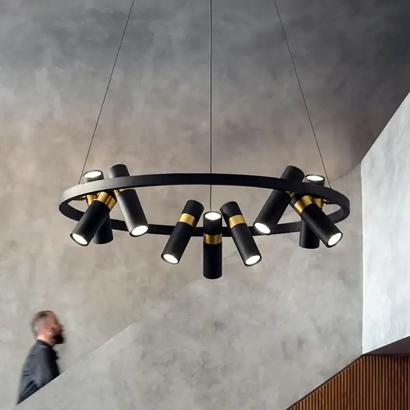 Black Circle Pendant Light