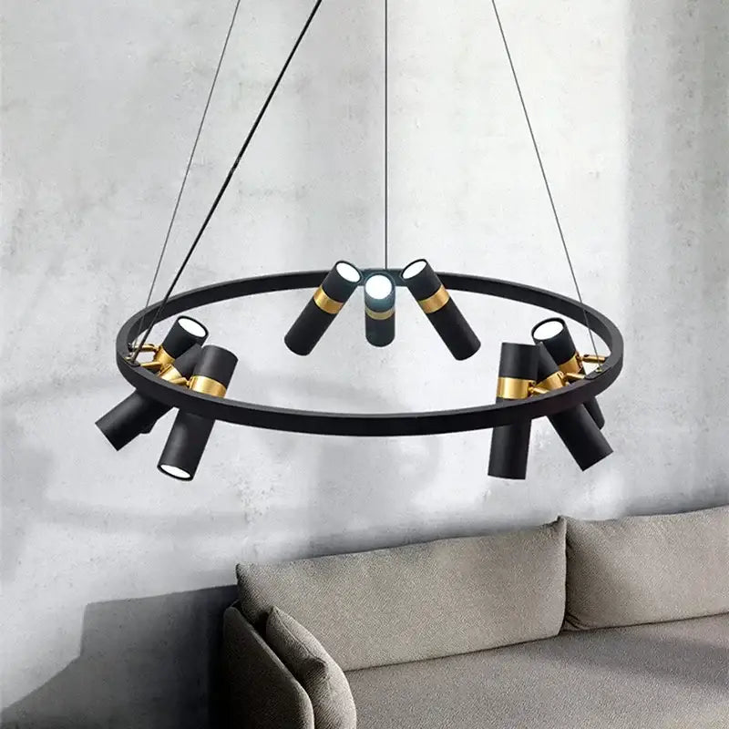 Black Circle Pendant Light