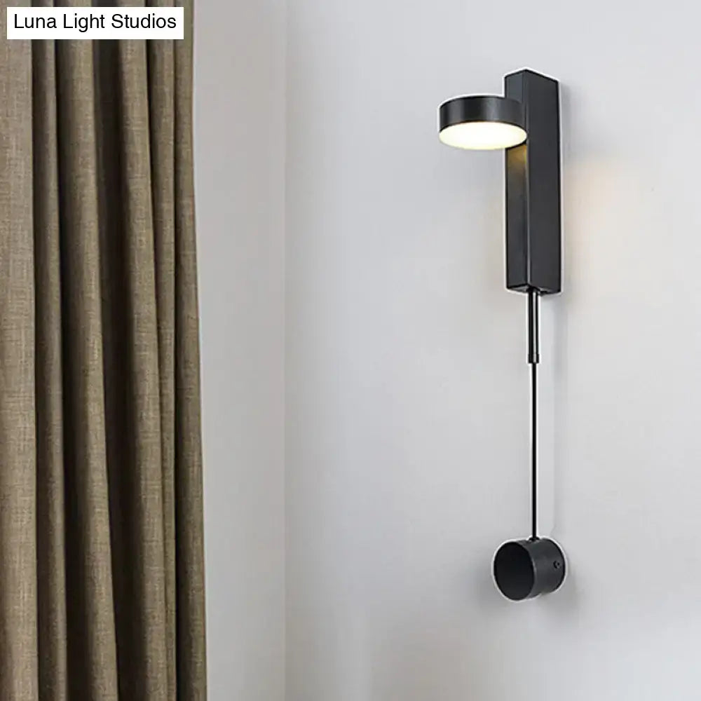 Black Gold Flush Wall Light