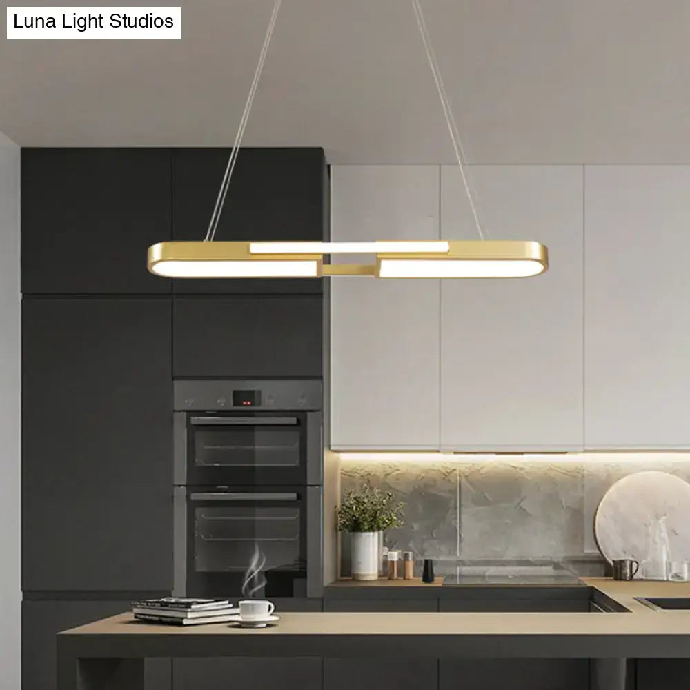 Gold Acrylic Pendant Lamp