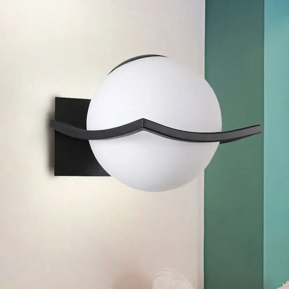 Gold Opal Globe Sconce