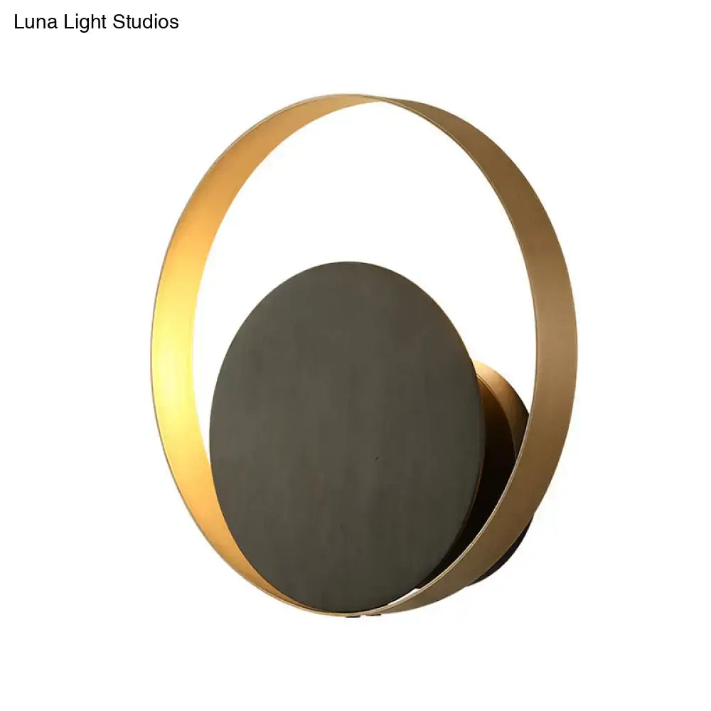 Gold Orbit Sconce Light for Living Room