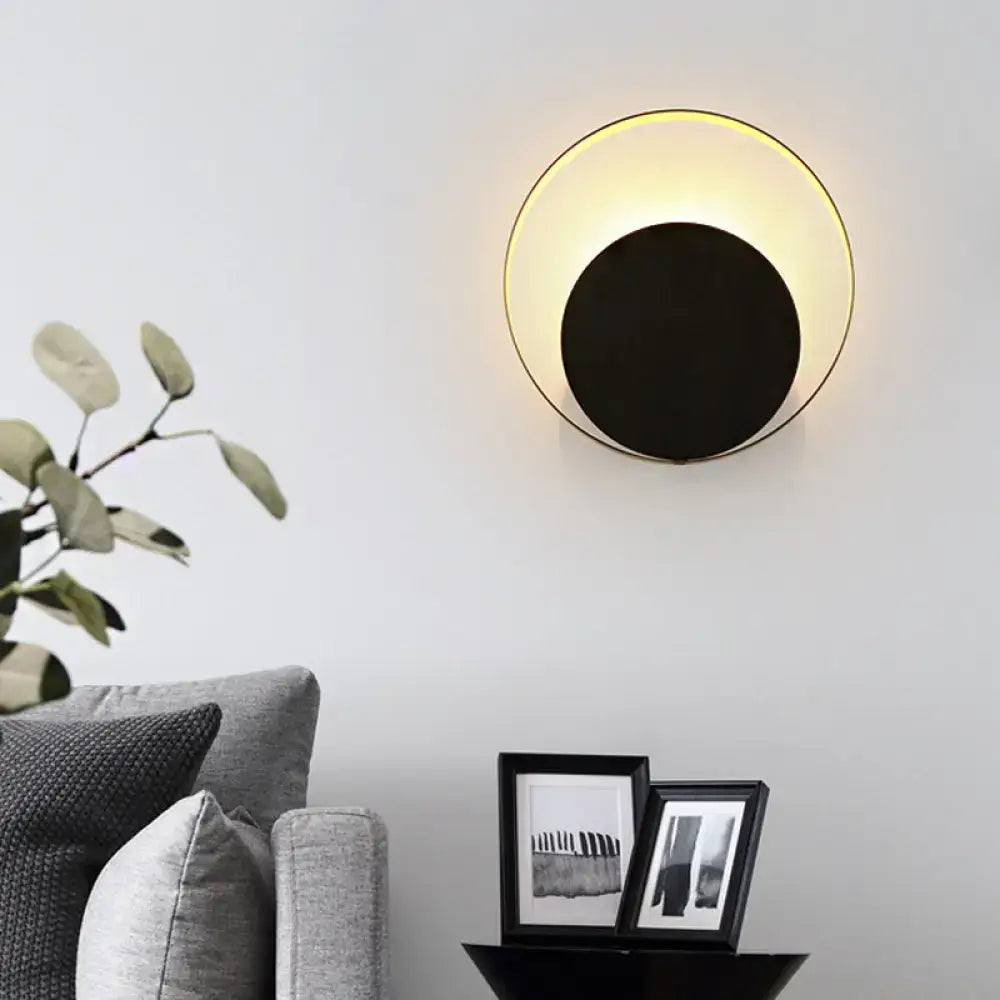 Gold Orbit Sconce Light for Living Room