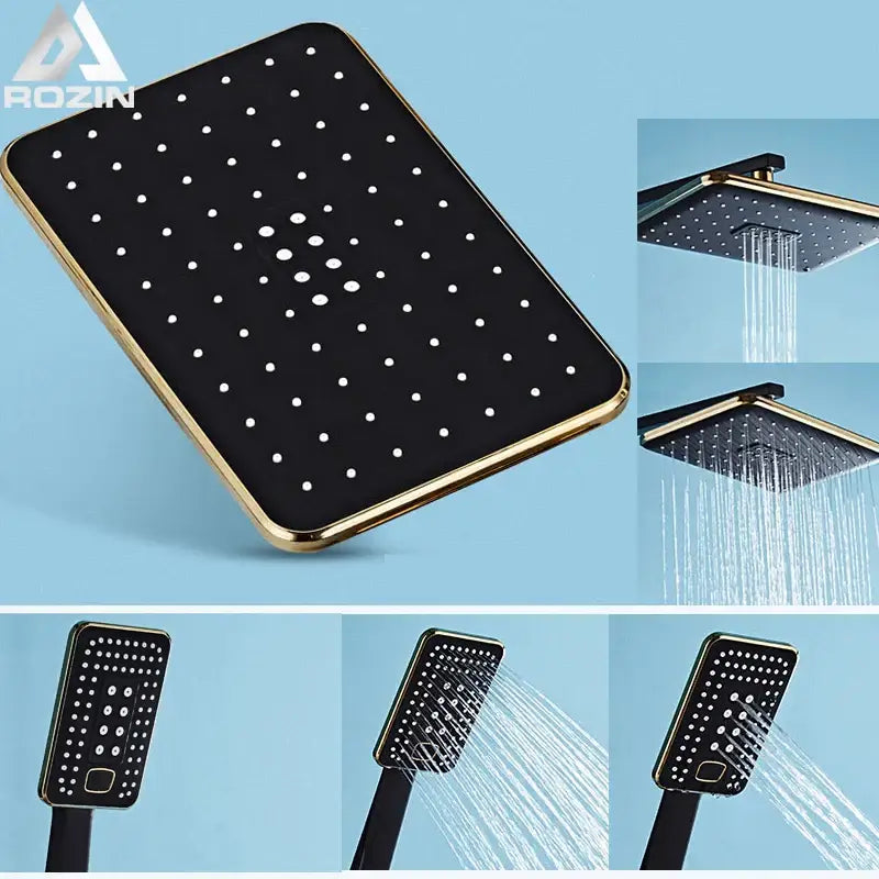 Black Gold Rainfall Shower
