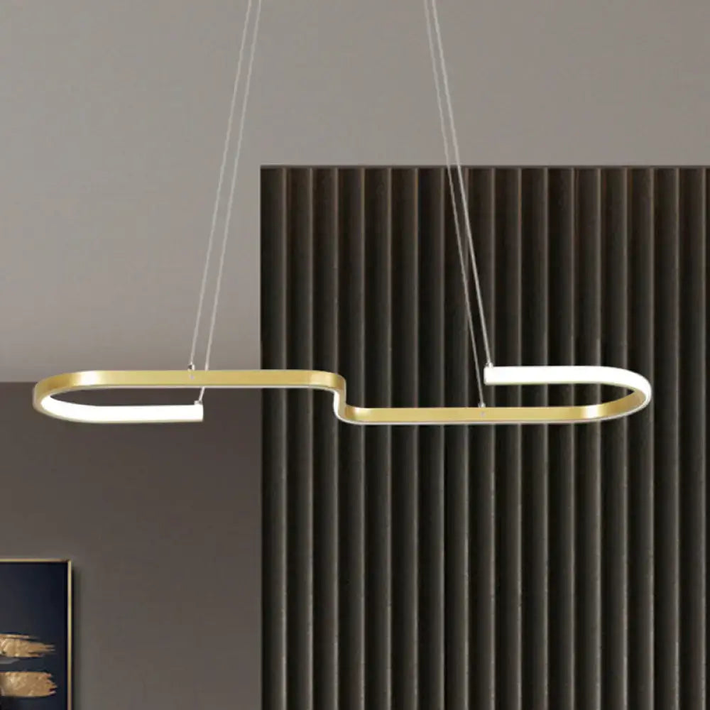 Black Gold S-Like Chandelier
