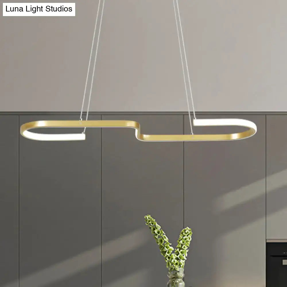 Black Gold S-Like Chandelier