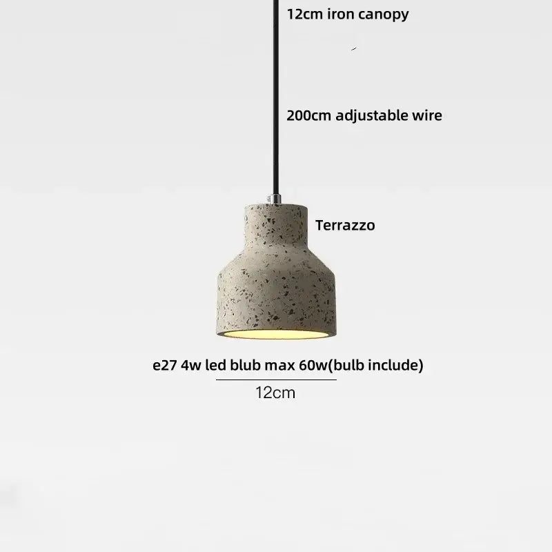 Terrazzo Stone Pendant Lamp