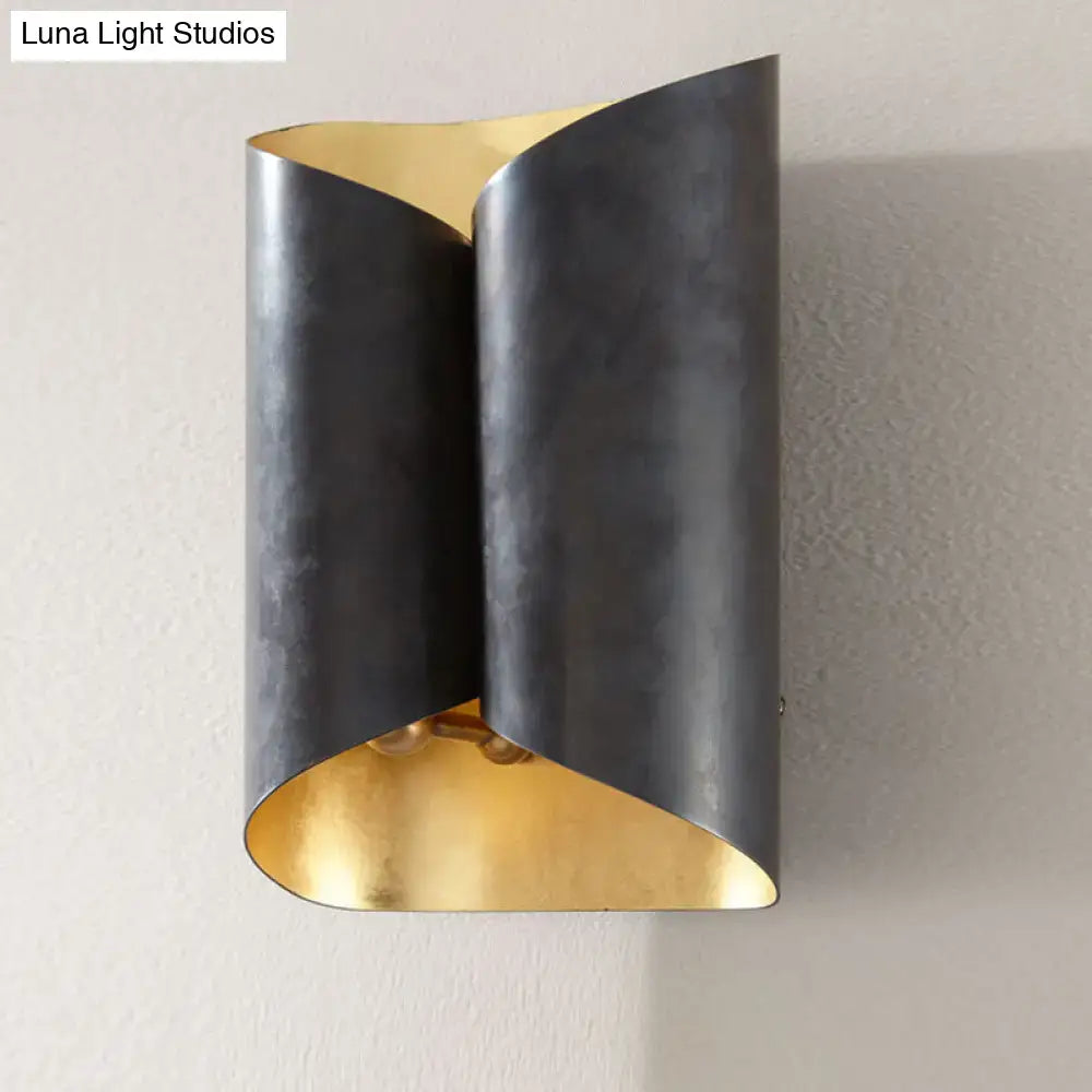 Black Gold Porch Sconce