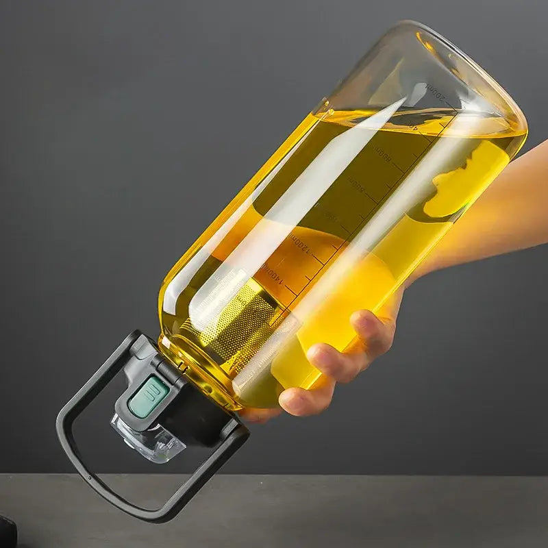 Black Green Glass Mug