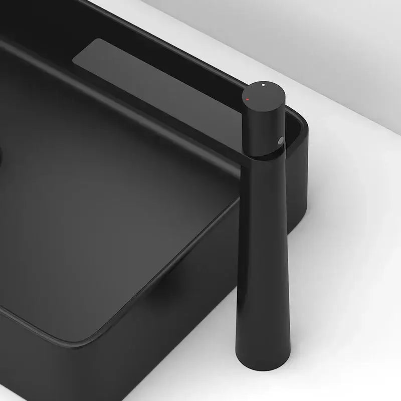 Black Brass Basin Faucet Tall or Short