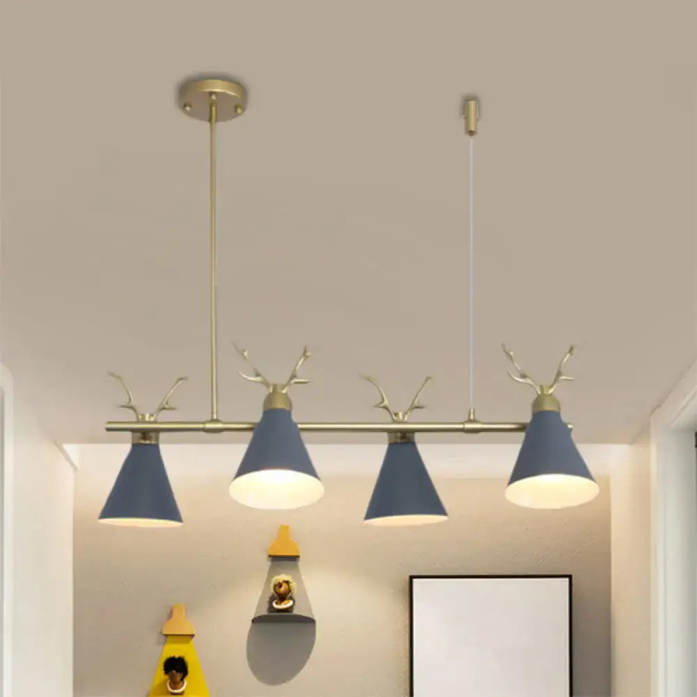 Black Grey Antler Chandelier
