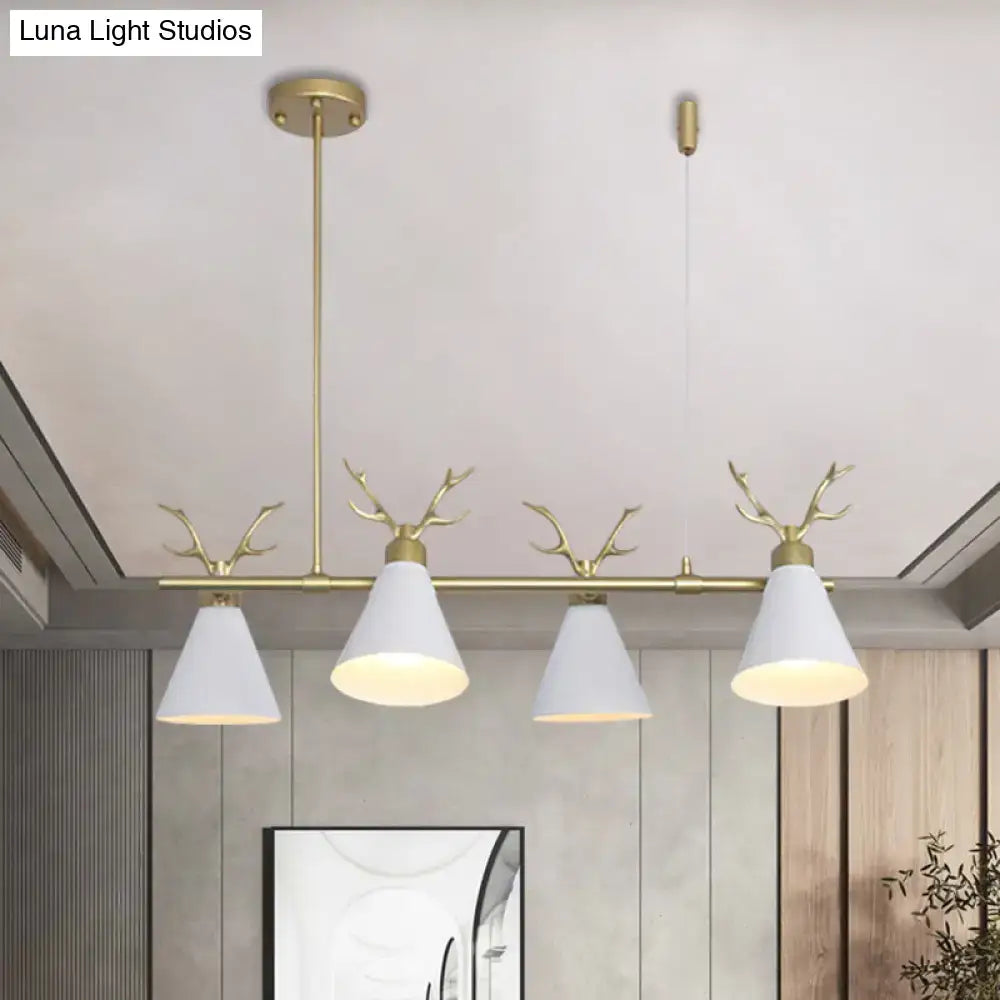 Black Grey Antler Chandelier