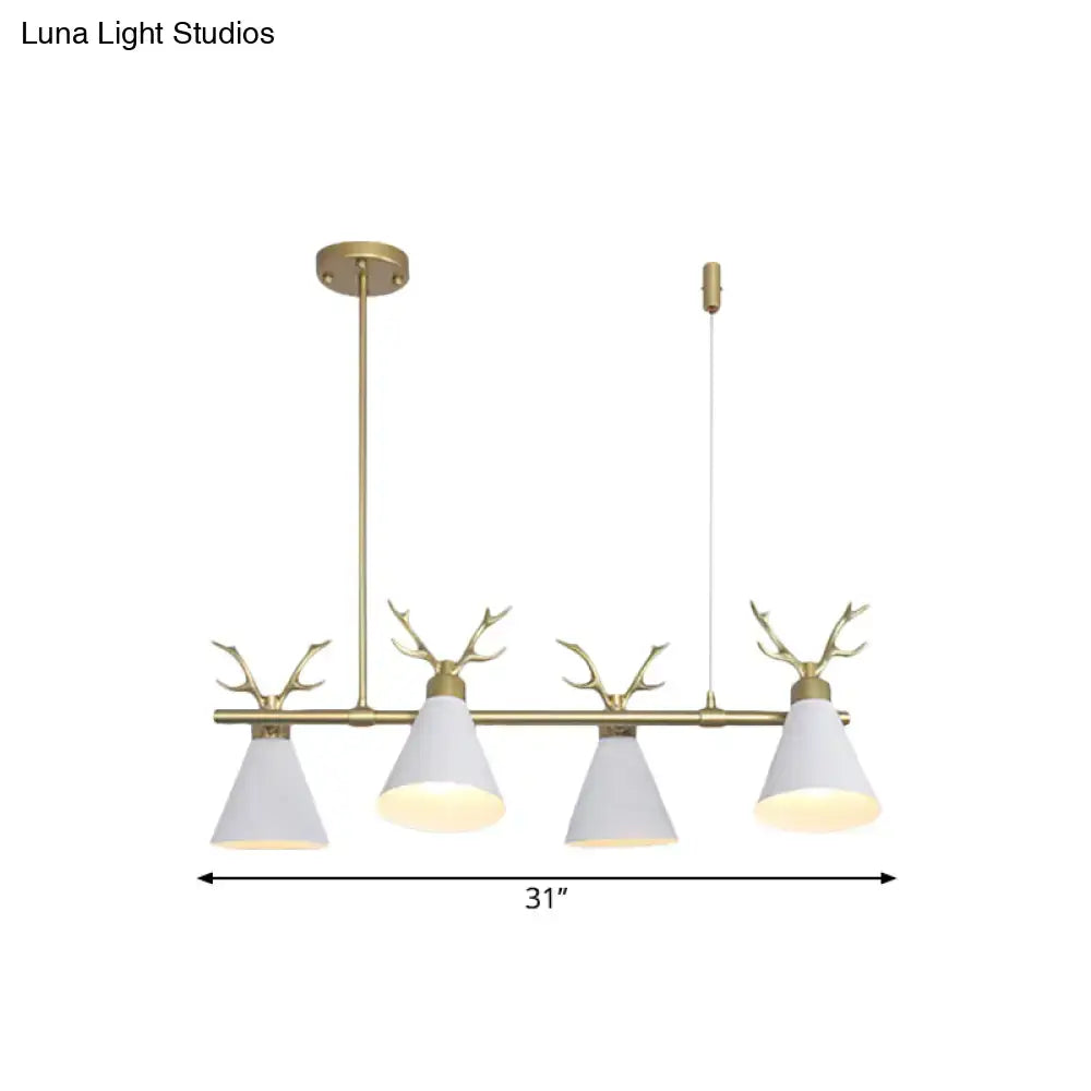 Black Grey Antler Chandelier