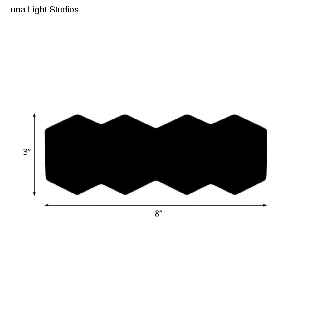Black Hexagon Wall Sconce