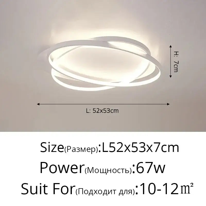 Black Rectangular Ceiling Light