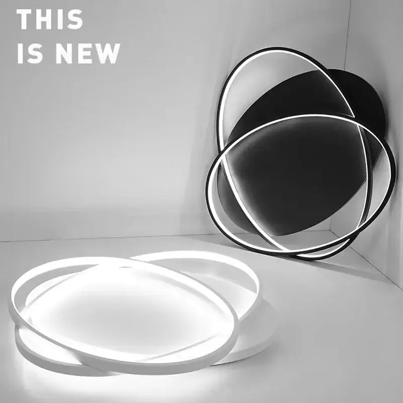 Black Rectangular Ceiling Light