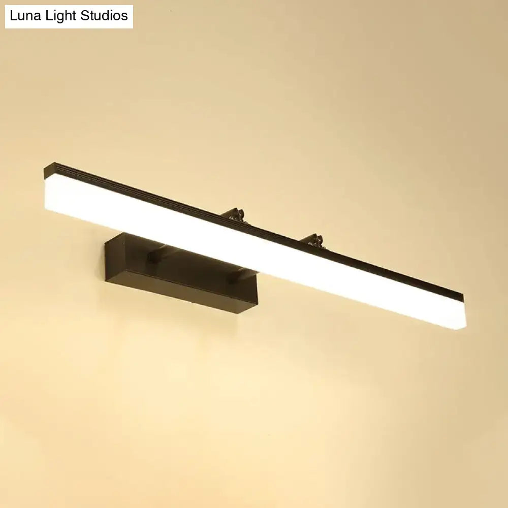 Black Acrylic 27-Inch Wall Sconce