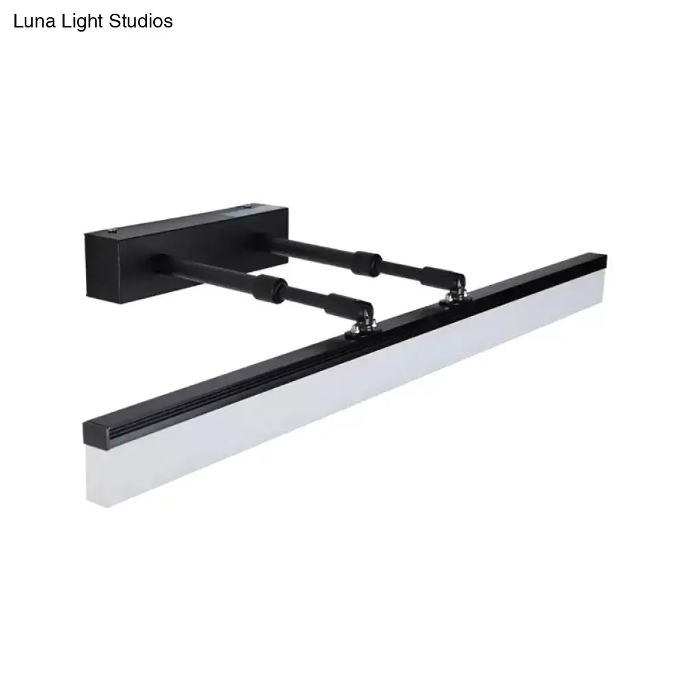 Black Acrylic 27-Inch Wall Sconce