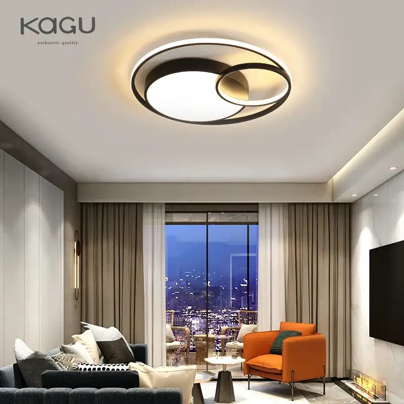 Black Ring LED Ceiling