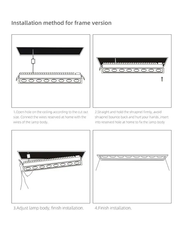 Black Recessed Spot Light
