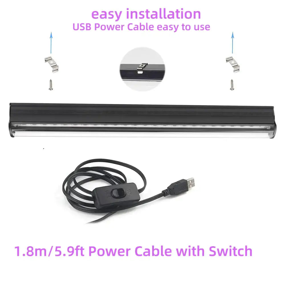 Black LED UV Light Bar