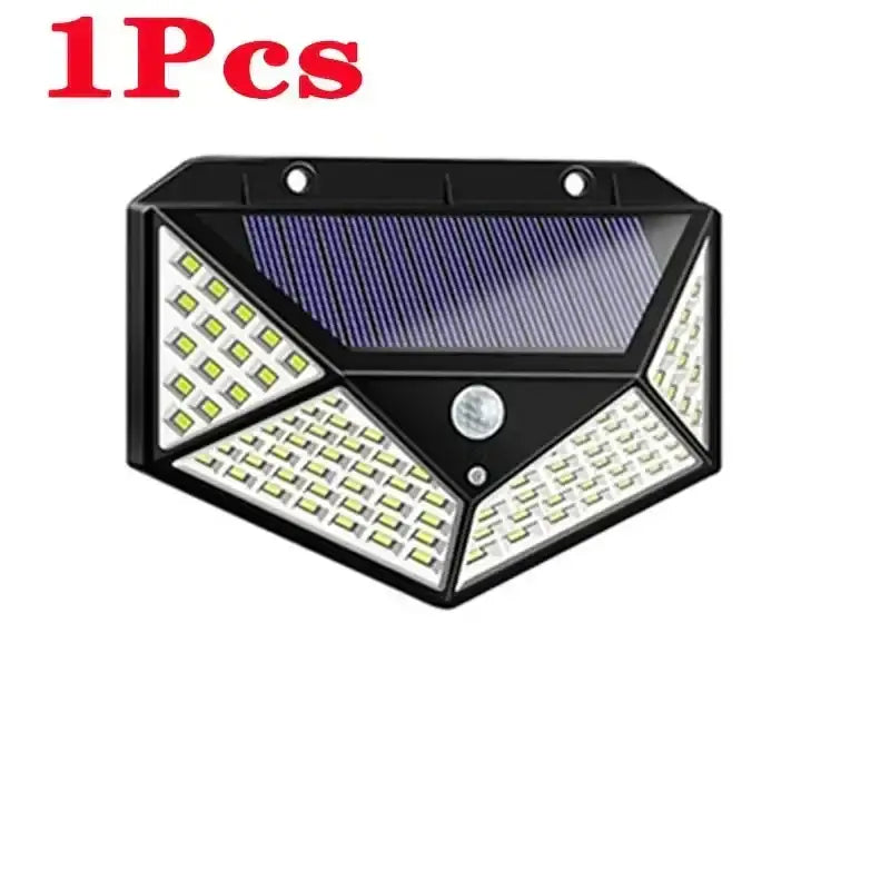 Black LED Solar Wall Light